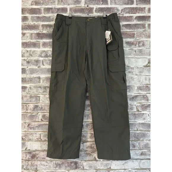 5.11 Tactical Mens Size 38x32 Army Green Canvas Cargo Pants Security Guard NEW - Picture 1 of 9